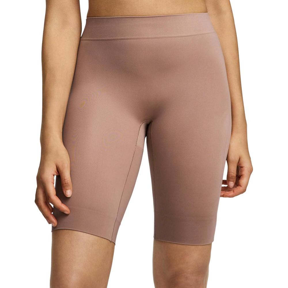imageJockey Womens Shapewear Skimmies Seamfree Ultralight Smoothing FullThigh SlipshortAlmond