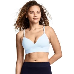 Jockey Women’s Bra Seamfree Smooth T-Shirt Bralette(Blue Topaz)