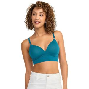 Jockey Women’s Bra Seamfree Smooth T-Shirt Bralette(Really Teal)