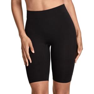 Jockey Women’s Shapewear Skimmies Seamfree Ultralight Smoothing Full-Thigh Slipshort(Black)