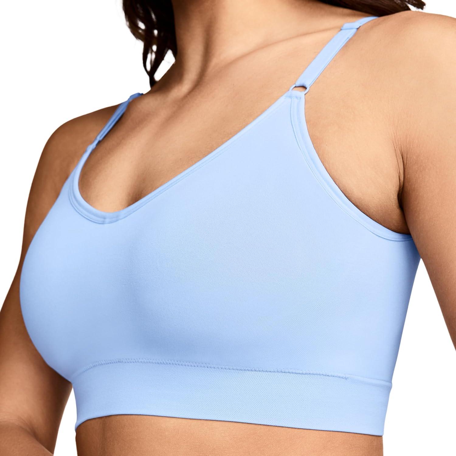 imageJockey Womens Bra Seamfree Back Smoothing Cami Strap BraletteBrilliant Blue