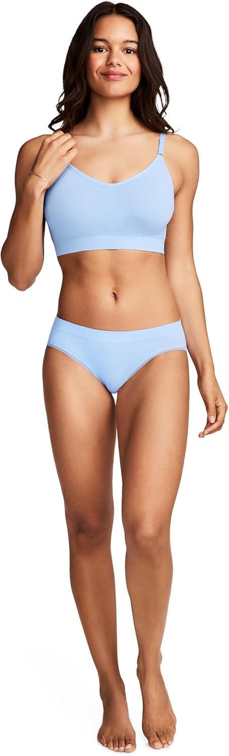 imageJockey Womens Bra Seamfree Back Smoothing Cami Strap BraletteBrilliant Blue