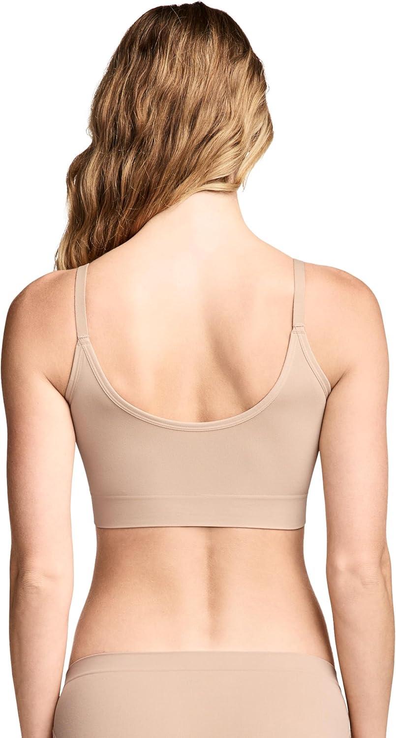 imageJockey Womens Bra Seamfree Back Smoothing Cami Strap BraletteLight