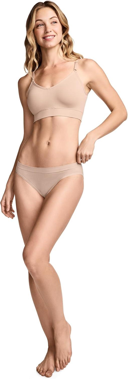 imageJockey Womens Bra Seamfree Back Smoothing Cami Strap BraletteLight