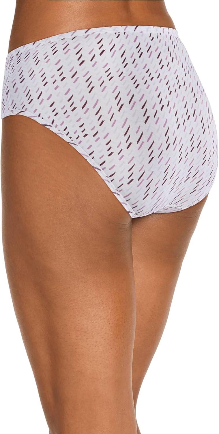 imageJockey Womens Underwear Supersoft French Cut 3 PackFerris White ChevronSheer LilacDeep Sangria