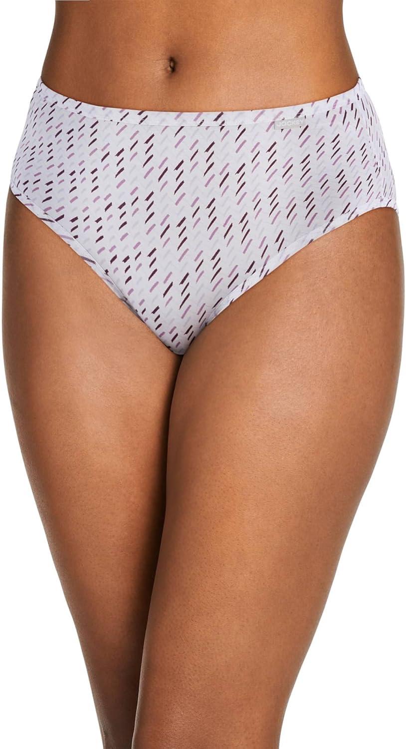 imageJockey Womens Underwear Supersoft French Cut 3 PackFerris White ChevronSheer LilacDeep Sangria