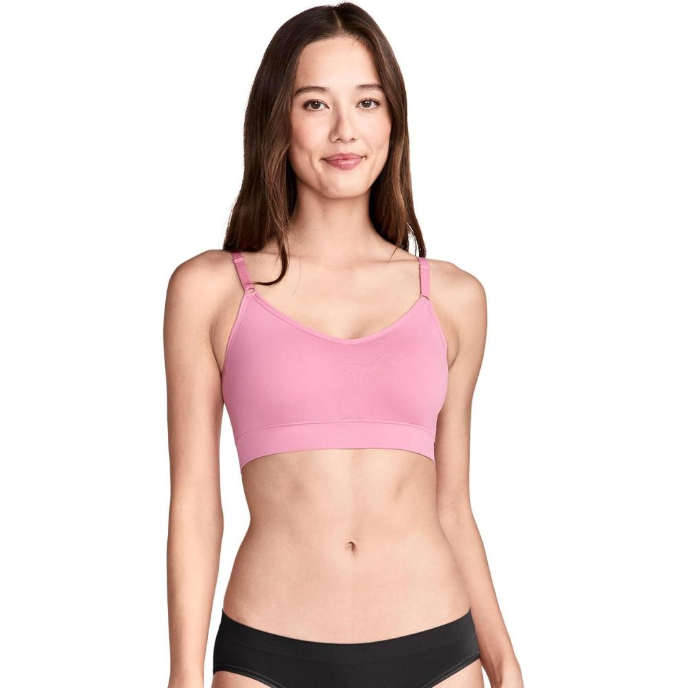 imageJockey Womens Bra Seamfree Back Smoothing Cami Strap BraletteJellyfish