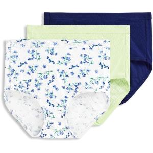 Jockey Women’s Underwear Elance Breathe Brief – 3 Pack(Majestic Mint)