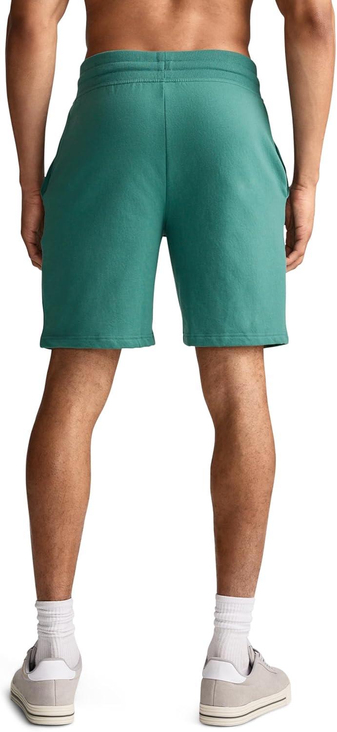 imageJockey Mens Loungewear Lightweight Cotton Blend Fleece 85 ShortSpring Green