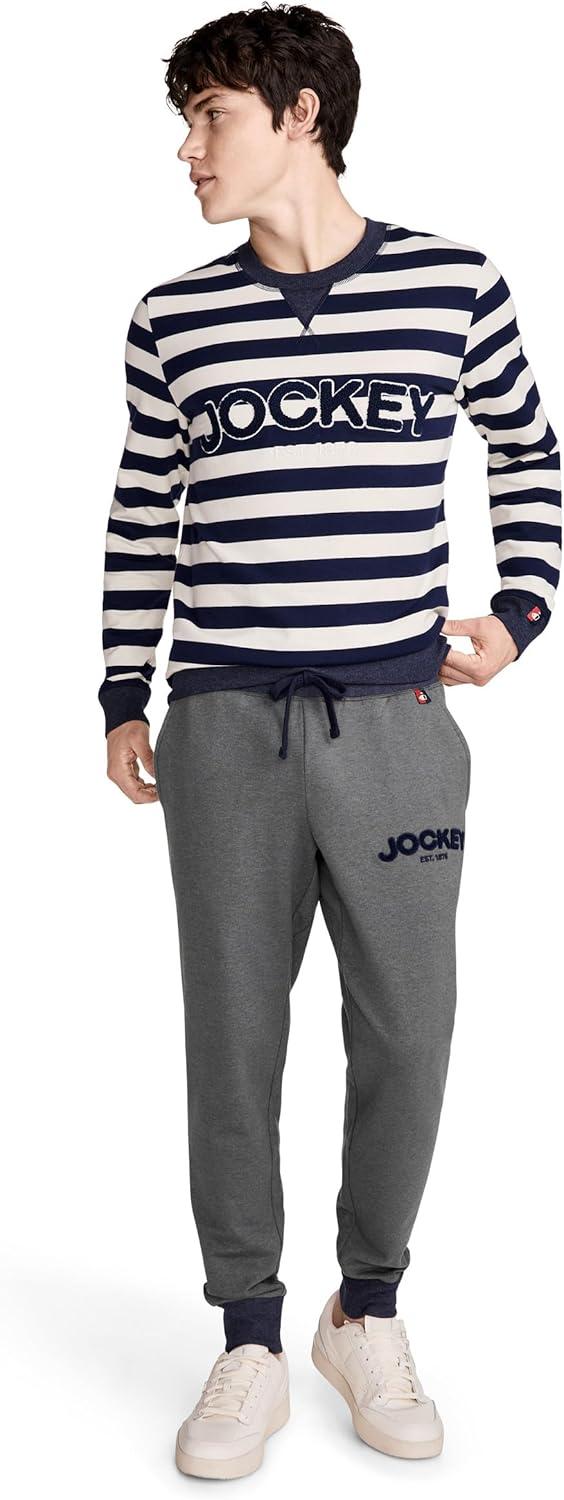 imageJockey Mens Loungewear Lightweight Cotton Blend Fleece Jogger1876 Grey