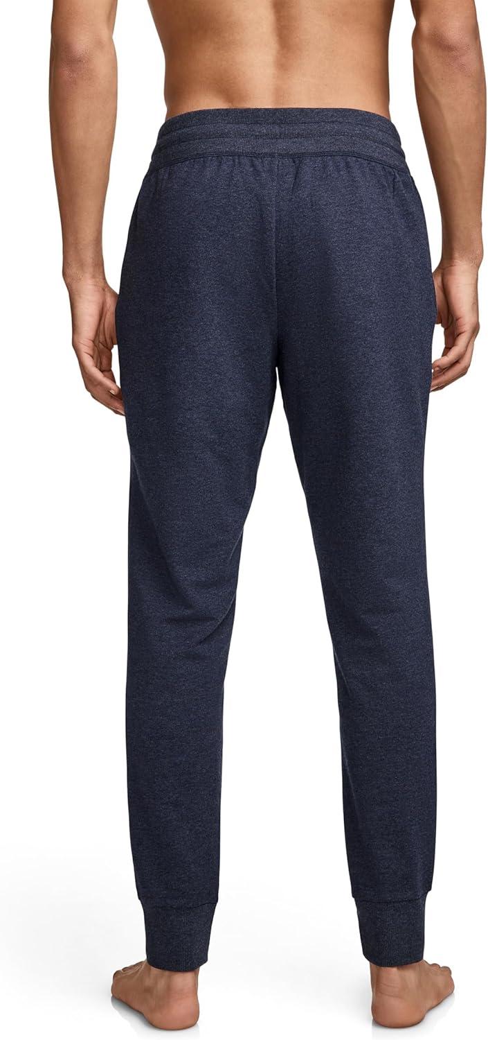 imageJockey Mens Loungewear Lightweight Cotton Blend Fleece Jogger1876 Navy Blue