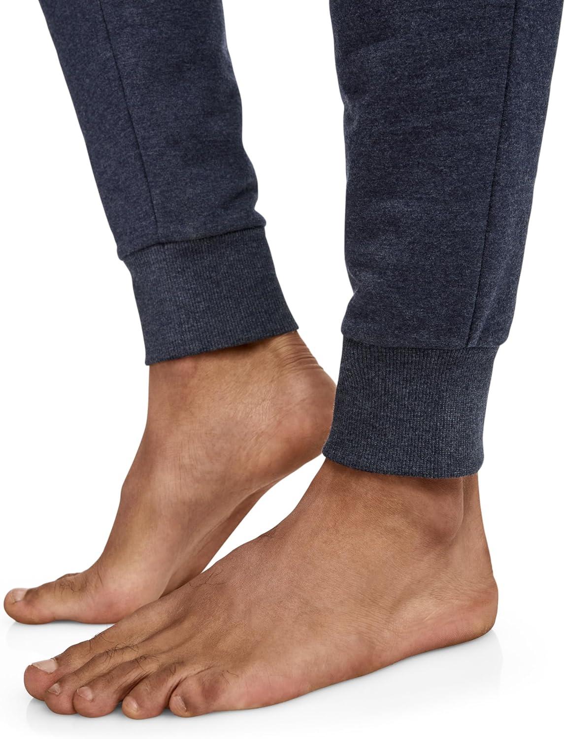 imageJockey Mens Loungewear Lightweight Cotton Blend Fleece Jogger1876 Navy Blue