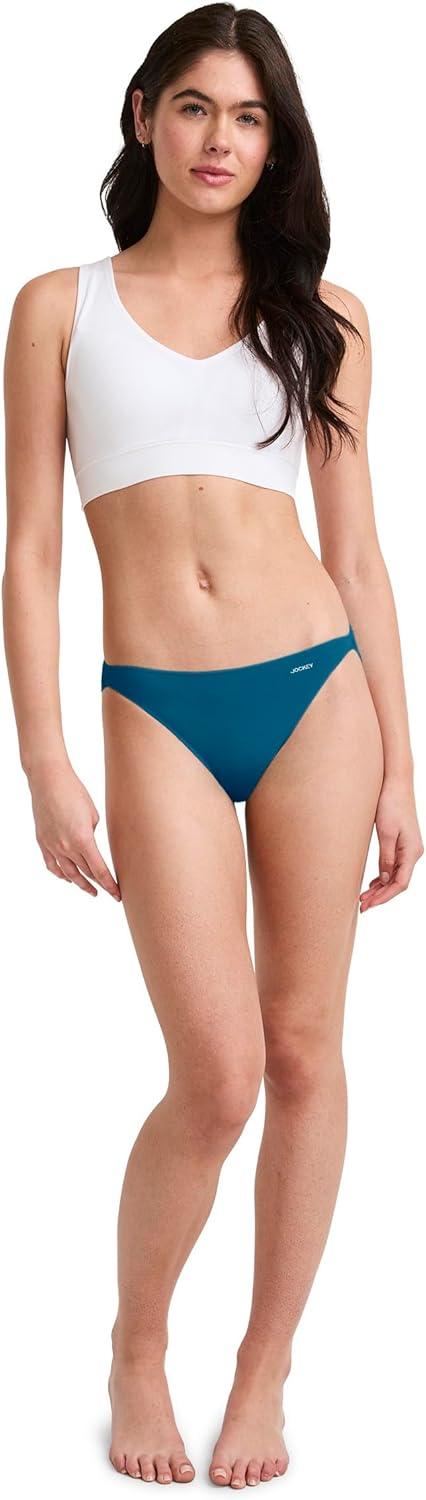 imageJockey Womens Underwear No Panty Line Promise Tactel String BikiniTurquoise Jewel