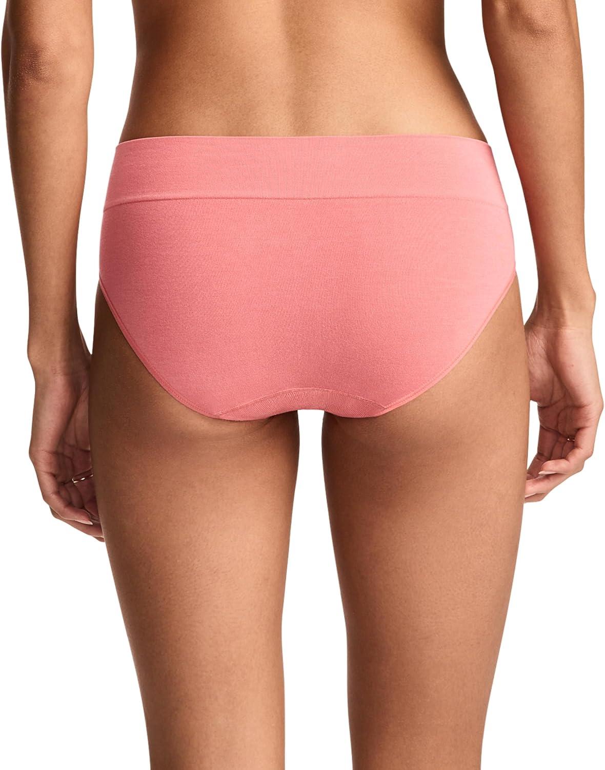 imageJockey Womens Underwear Seamfree Comfort Waist HipsterCoral Pink