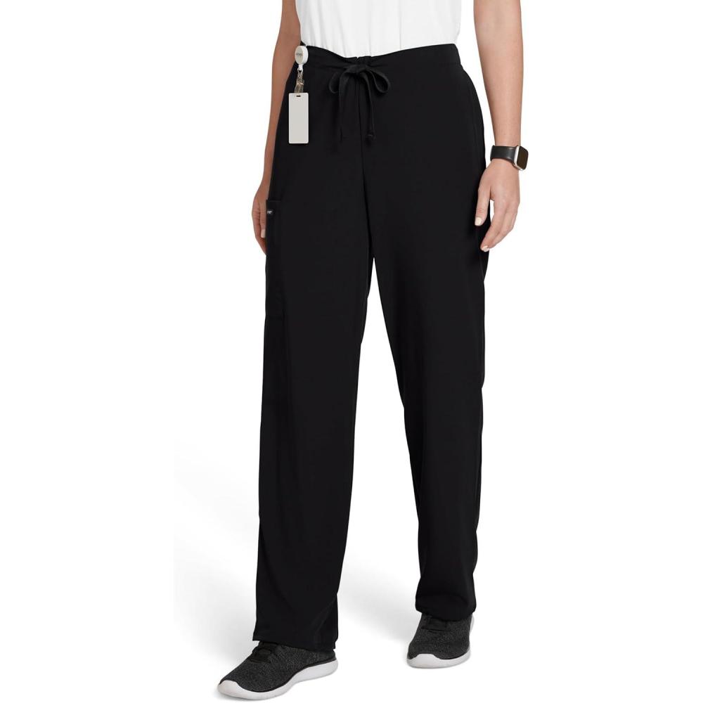 imageJockey Unisex Scrubs Classic Unisex Stretch Scrub PantBlack
