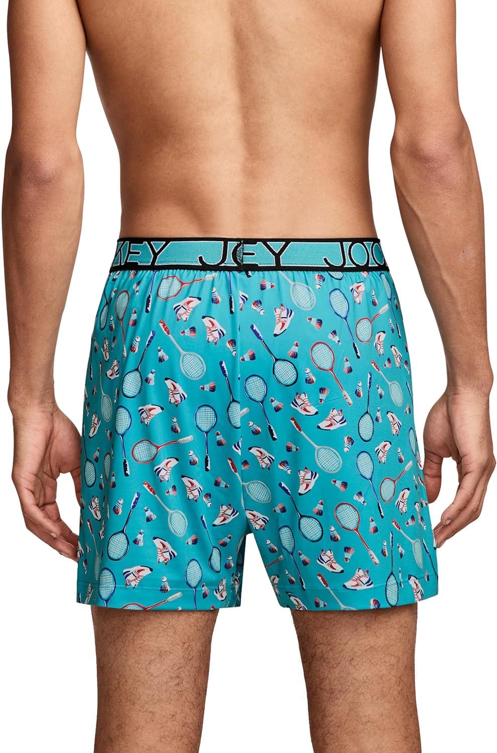 imageJockey Mens Underwear Active Microfiber 45 BoxerBadminton Toss