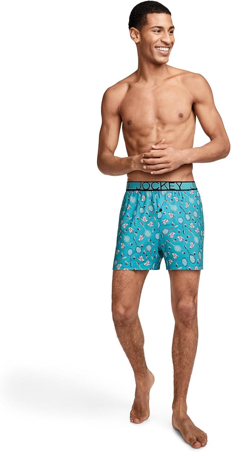 imageJockey Mens Underwear Active Microfiber 45 BoxerBadminton Toss