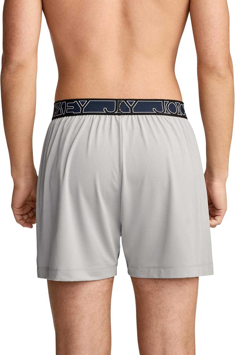 imageJockey Mens Underwear Active Microfiber 45 BoxerGrey