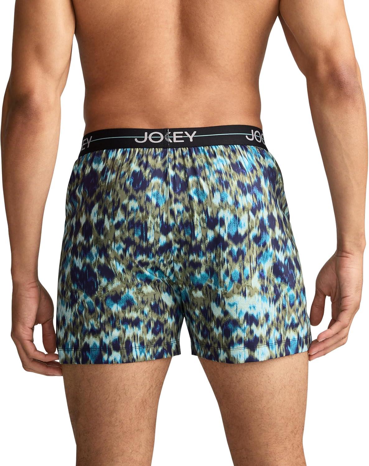 imageJockey Mens Underwear Active Microfiber 45 BoxerIncited Ikat