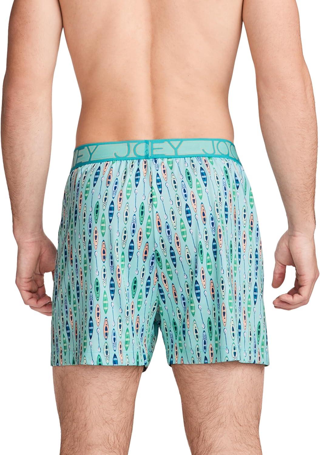 imageJockey Mens Underwear Active Microfiber 45 BoxerPaddle Geo