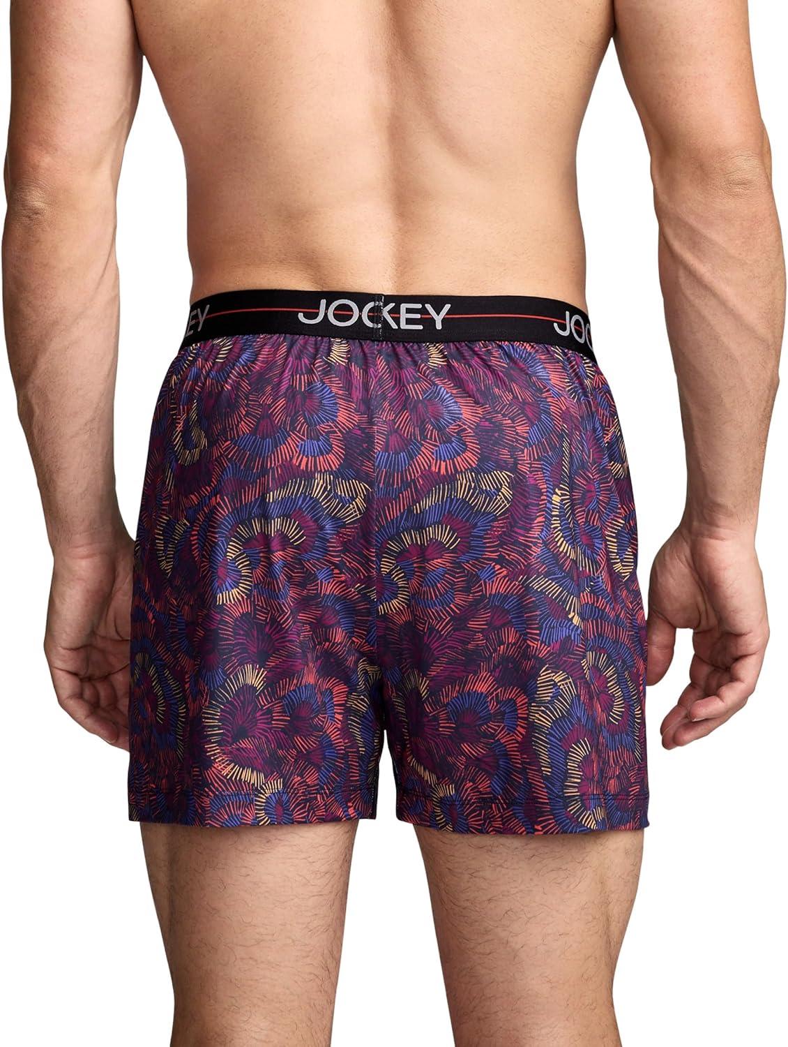 imageJockey Mens Underwear Active Microfiber 45 BoxerScratchboard