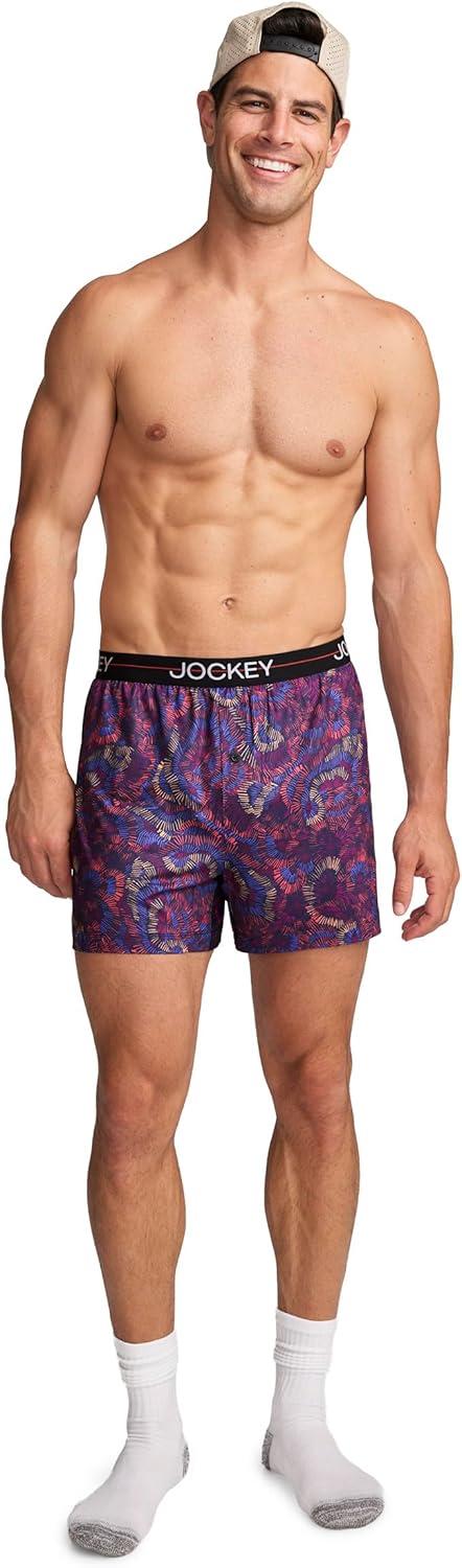 imageJockey Mens Underwear Active Microfiber 45 BoxerScratchboard