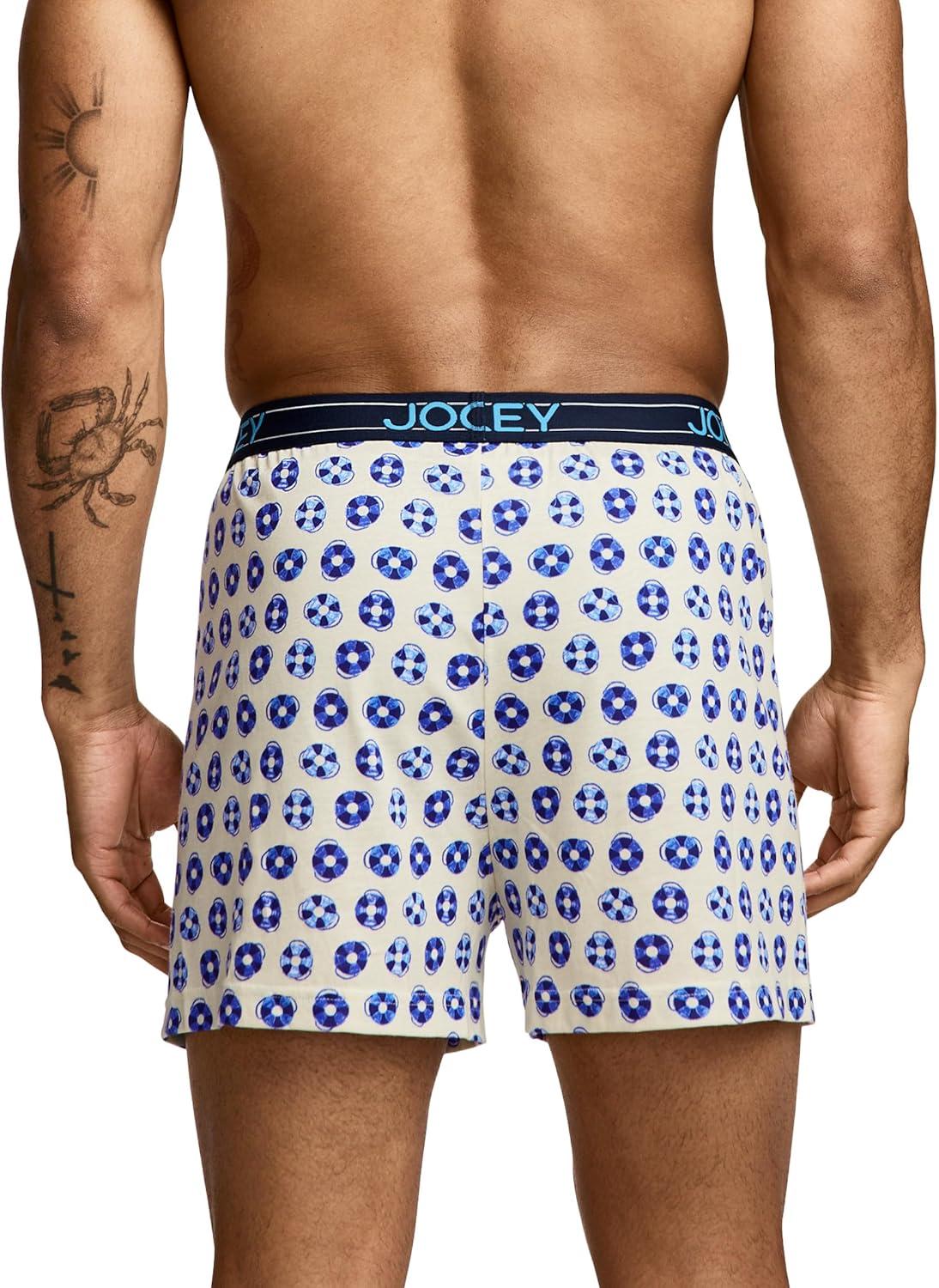 imageJockey Mens Underwear ActiveBlend Knit 5 BoxerCamp Floats