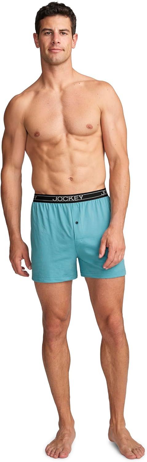 imageJockey Mens Underwear ActiveBlend Knit 5 BoxerCove