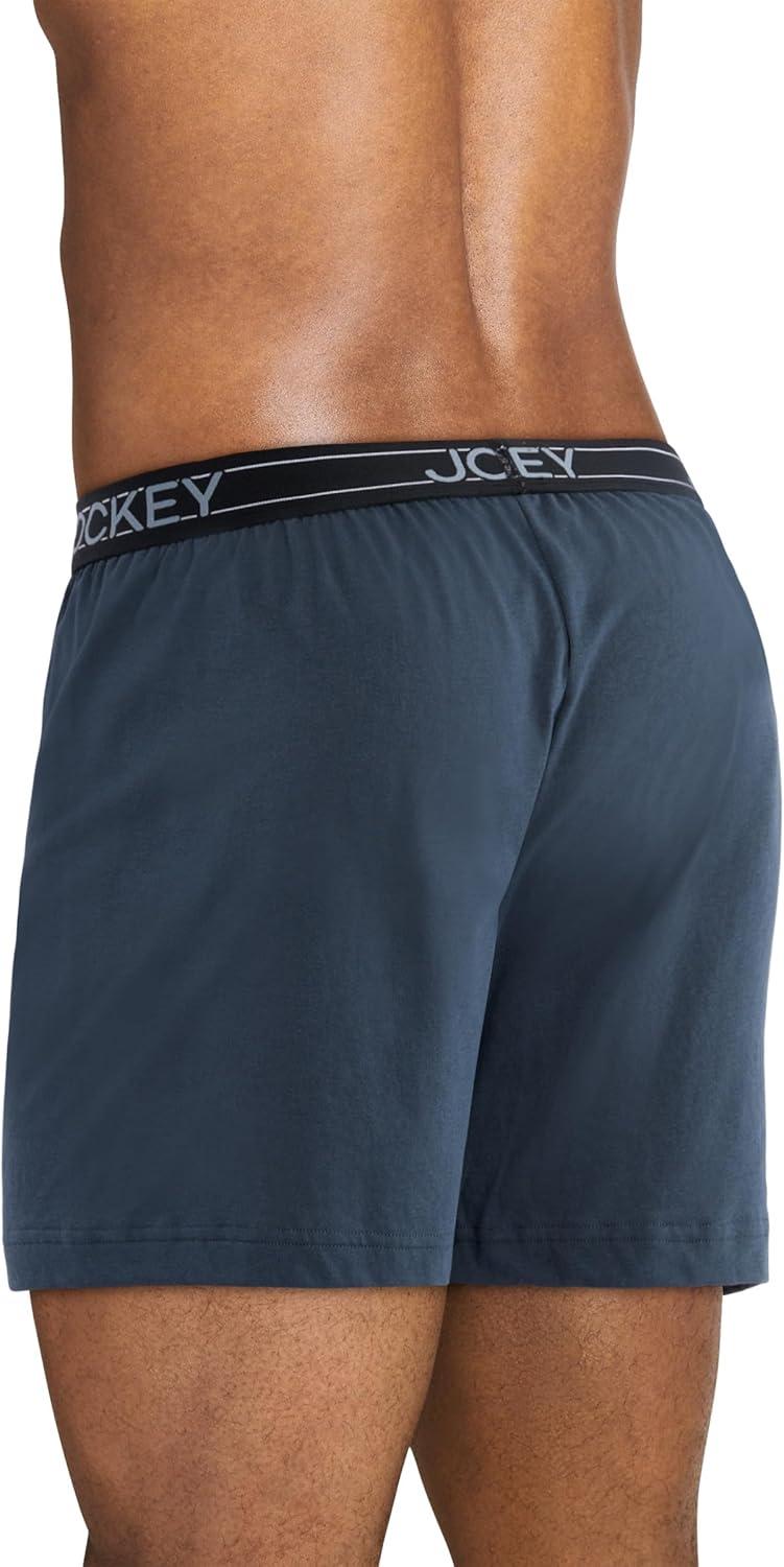 imageJockey Mens Underwear ActiveBlend Knit 5 BoxerNerves of Steel