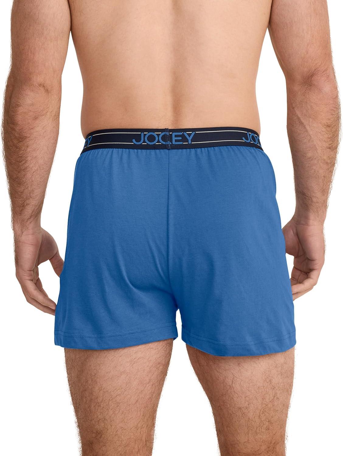 imageJockey Mens Underwear ActiveBlend Knit 5 BoxerTrue Blue