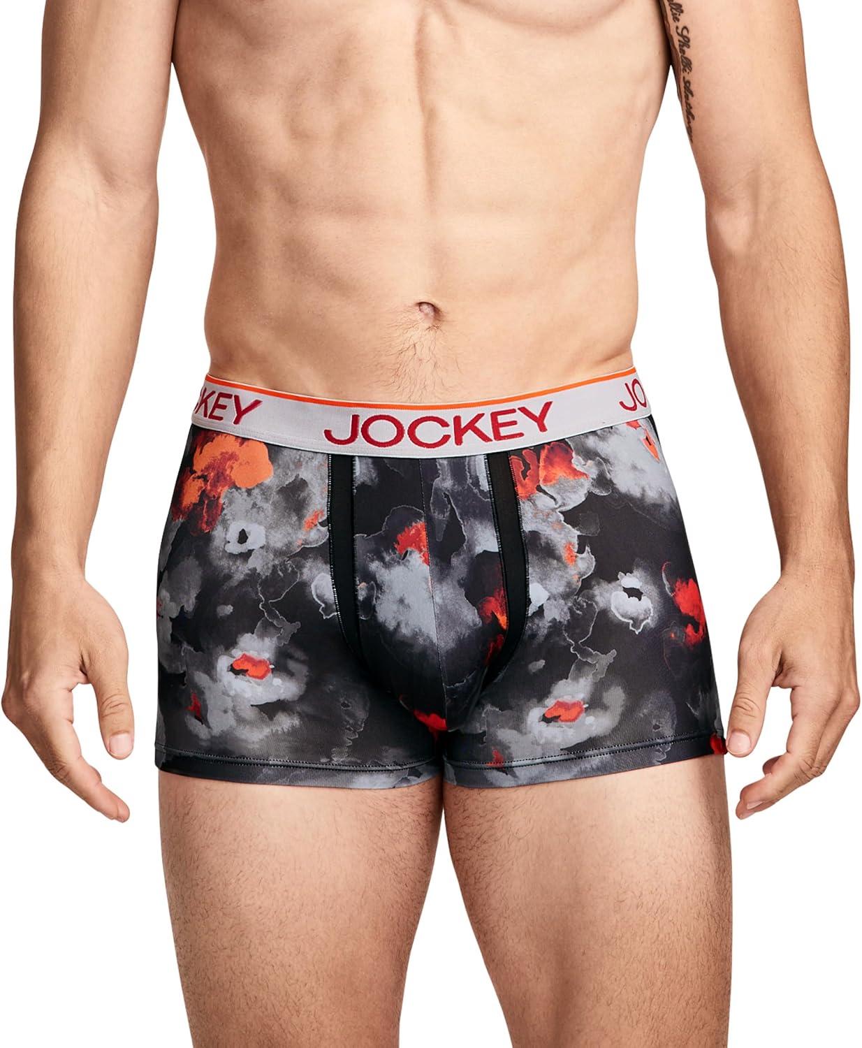 imageJockey Mens Underwear Chafe Proof Pouch Microfiber 3 Trunk 3 PackRemembrance