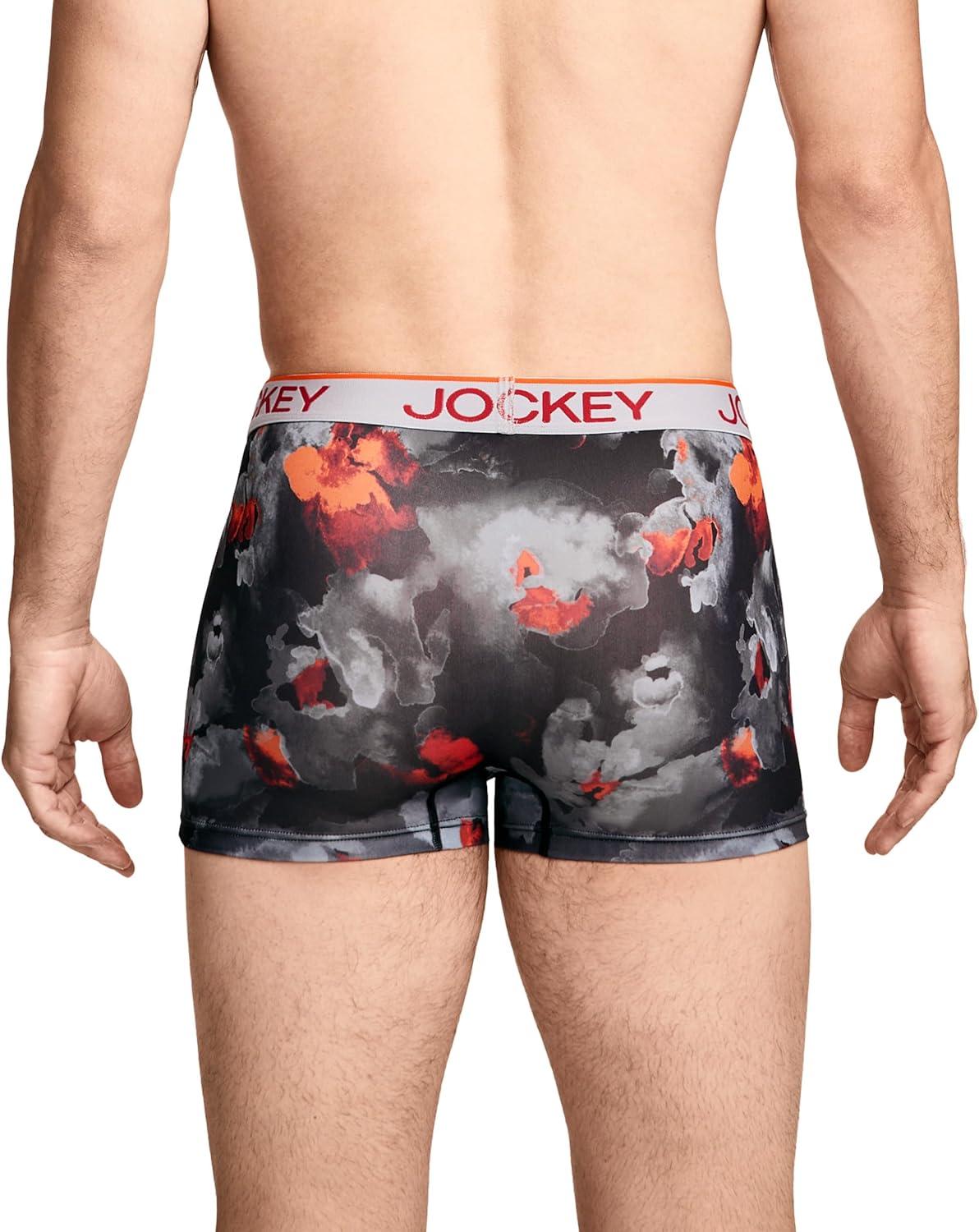imageJockey Mens Underwear Chafe Proof Pouch Microfiber 3 Trunk 3 PackRemembrance