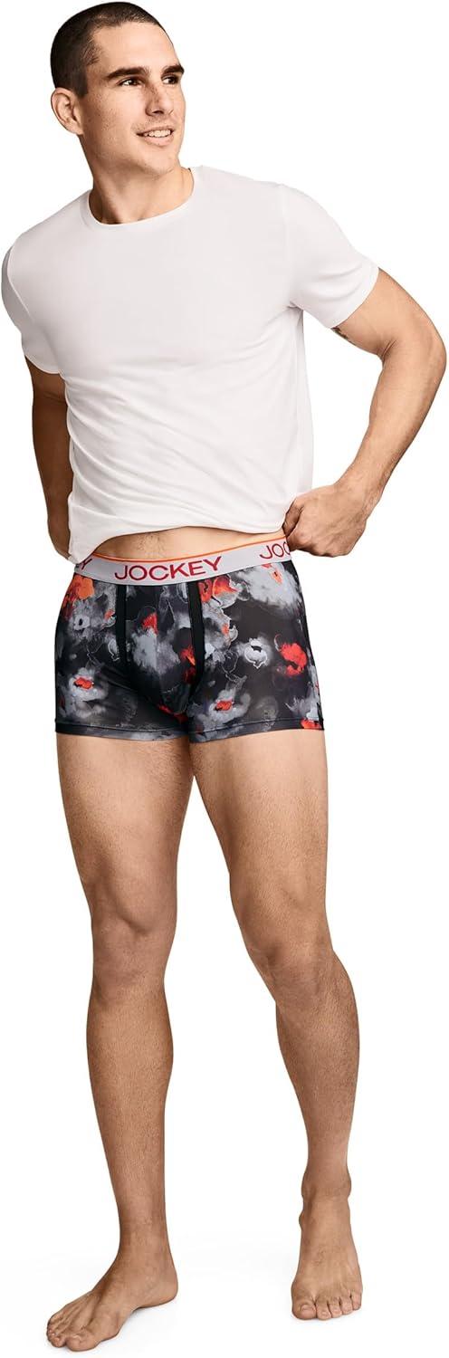 imageJockey Mens Underwear Chafe Proof Pouch Microfiber 3 Trunk 3 PackRemembrance