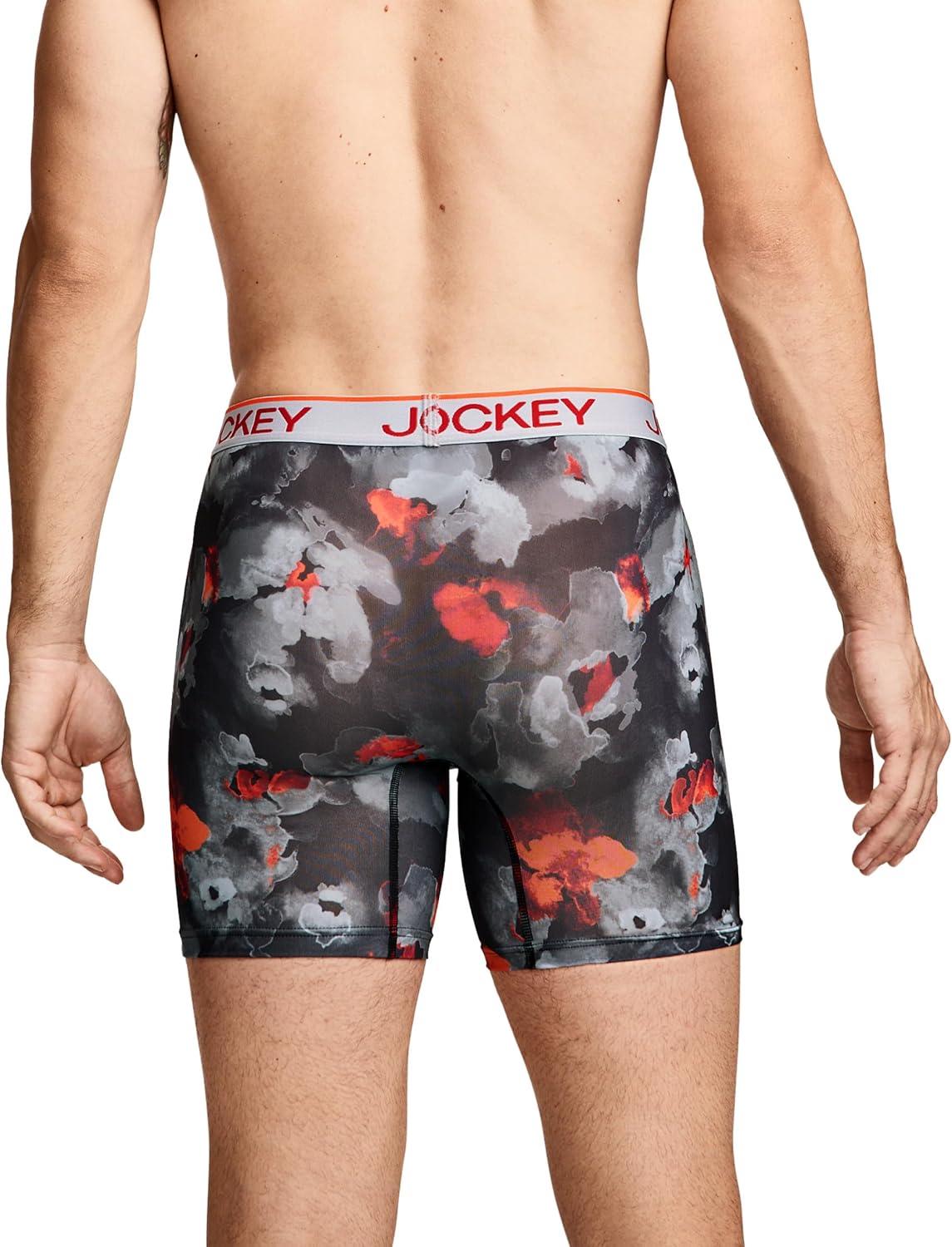 imageJockey Mens Underwear Chafe Proof Pouch Microfiber 6 Boxer Brief 3 PackRemembrance