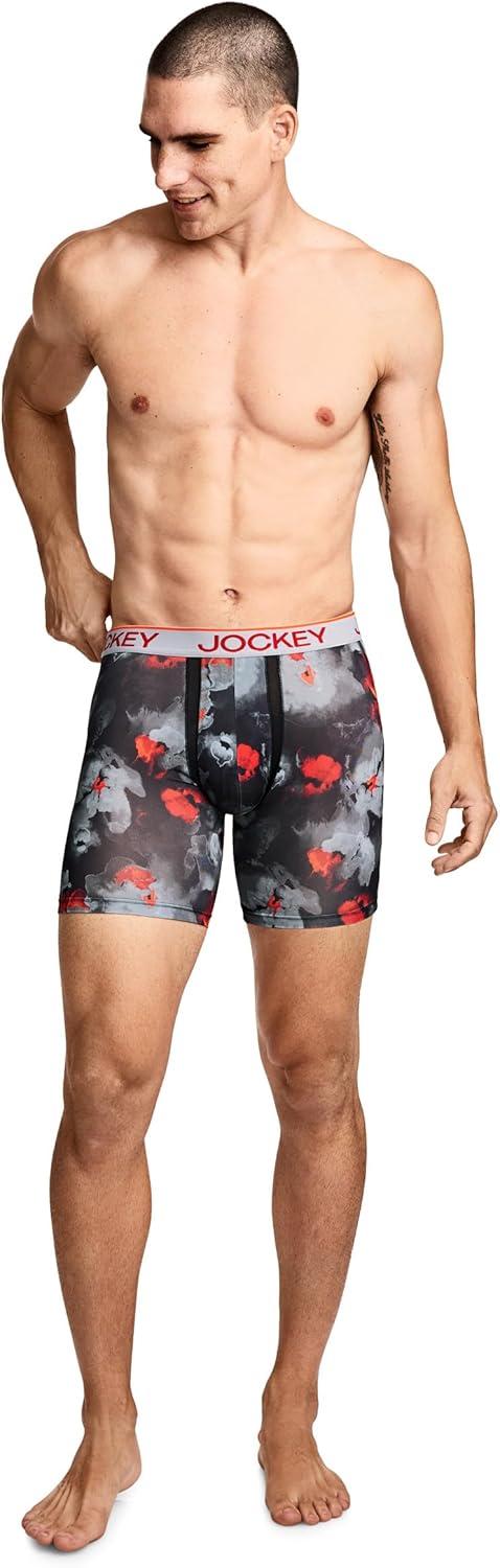 imageJockey Mens Underwear Chafe Proof Pouch Microfiber 6 Boxer Brief 3 PackRemembrance