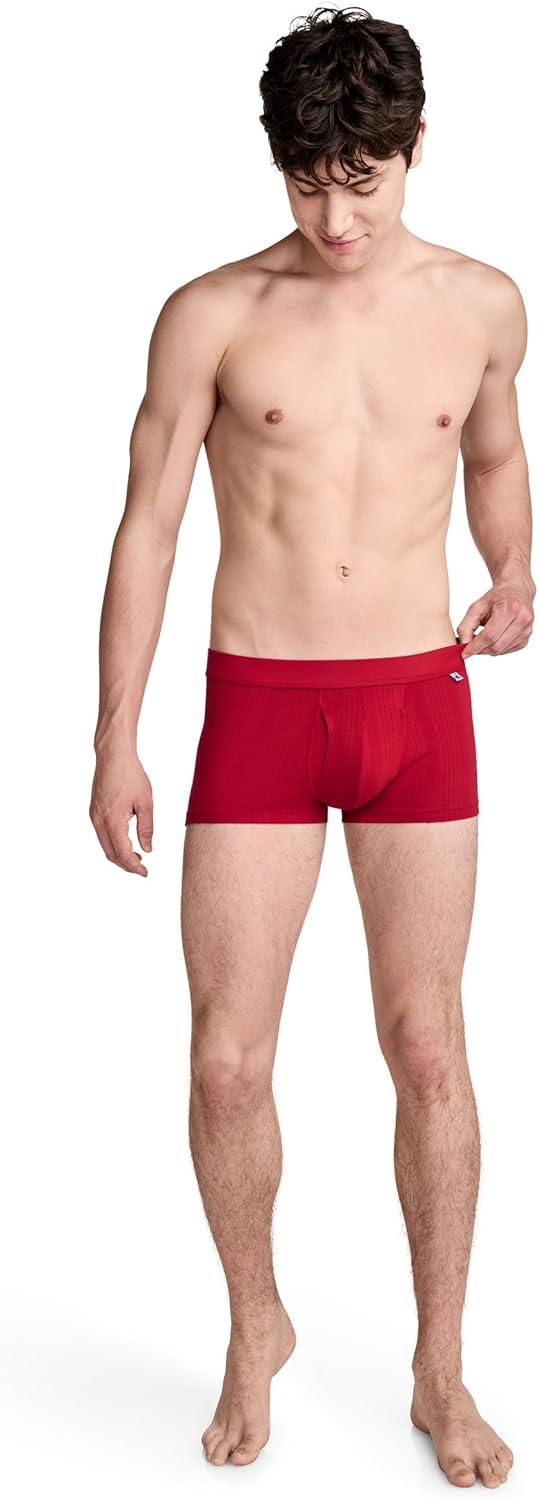 imageJockey Mens Underwear Hypersoft 360 3 Trunk 3 PackBlue Radiance