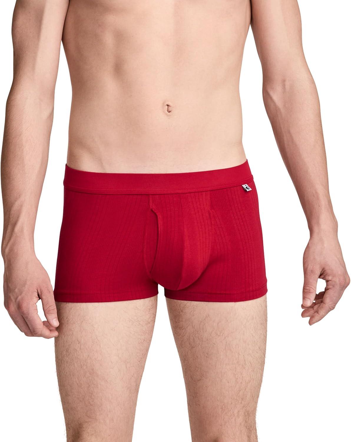 imageJockey Mens Underwear Hypersoft 360 3 Trunk 3 PackBlue Radiance
