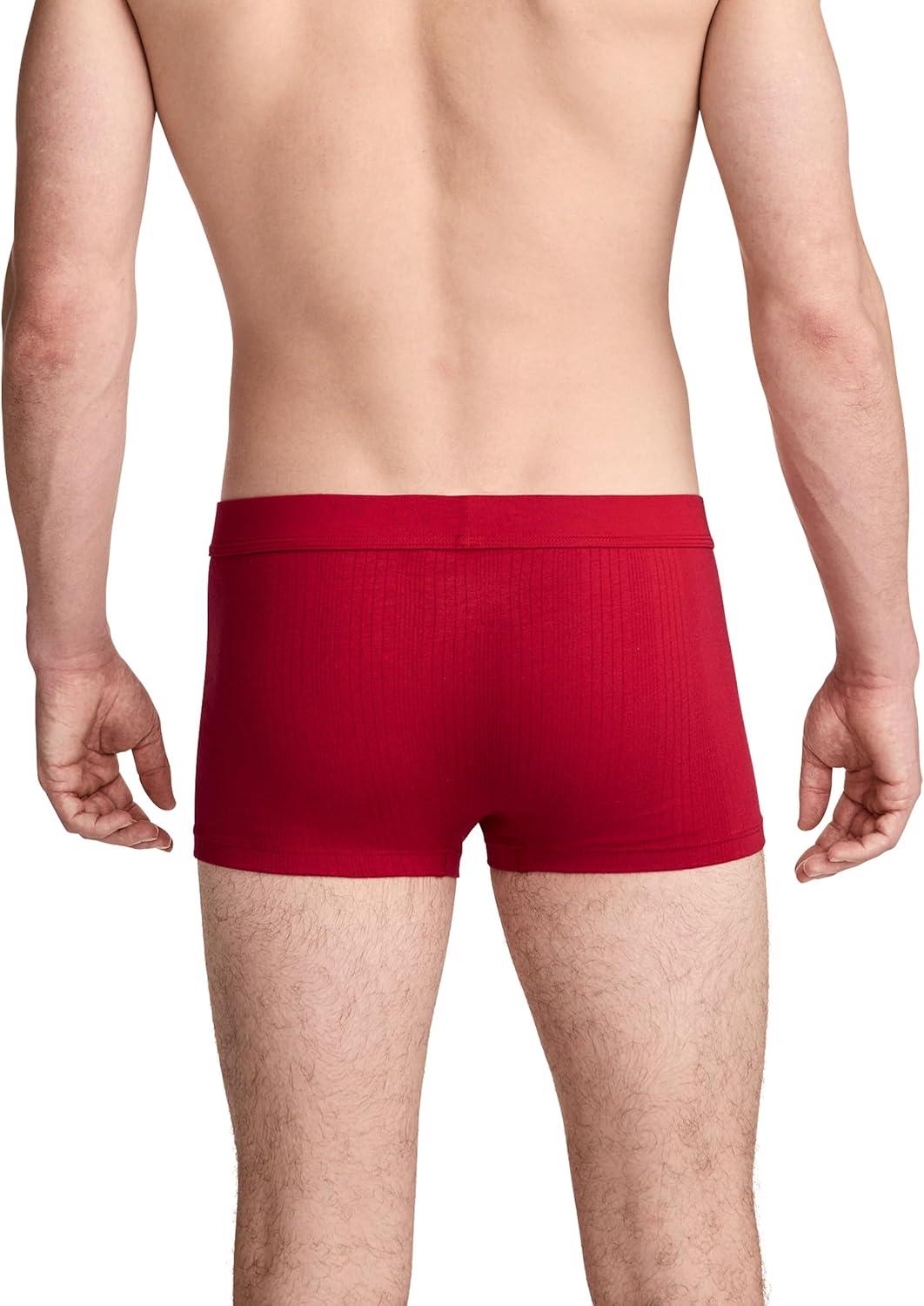 imageJockey Mens Underwear Hypersoft 360 3 Trunk 3 PackBlue Radiance