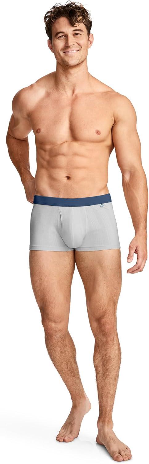imageJockey Mens Underwear Hypersoft 360 3 Trunk 3 PackNocturne Mist