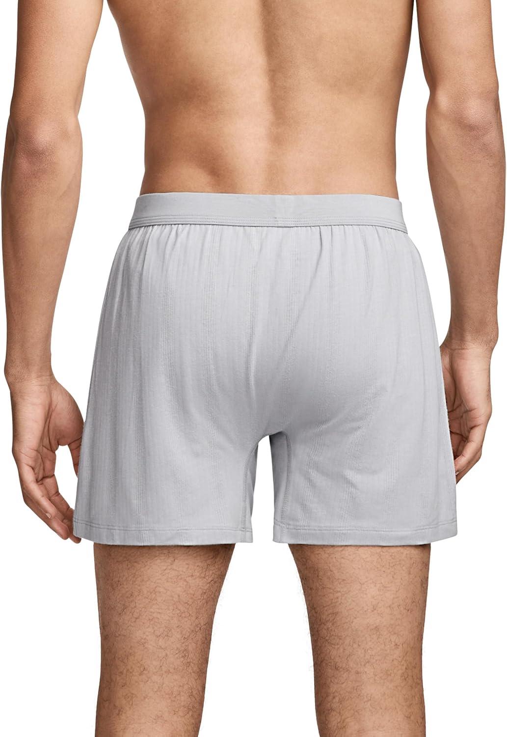 imageJockey Mens Underwear Hypersoft 360 45 BoxerGrey Dove