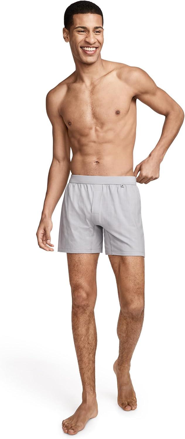 imageJockey Mens Underwear Hypersoft 360 45 BoxerGrey Dove