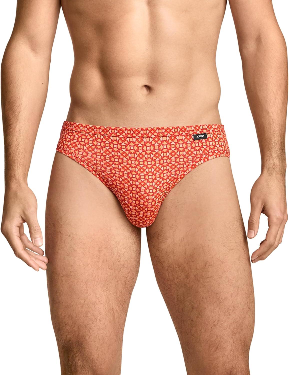 imageJockey Mens Underwear Mens Elance Bikini 3 PackTidal Warmth
