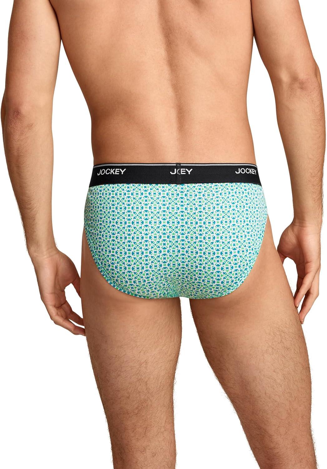 imageJockey Mens Underwear Mens Elance String Bikini 2 PackTidal Tile
