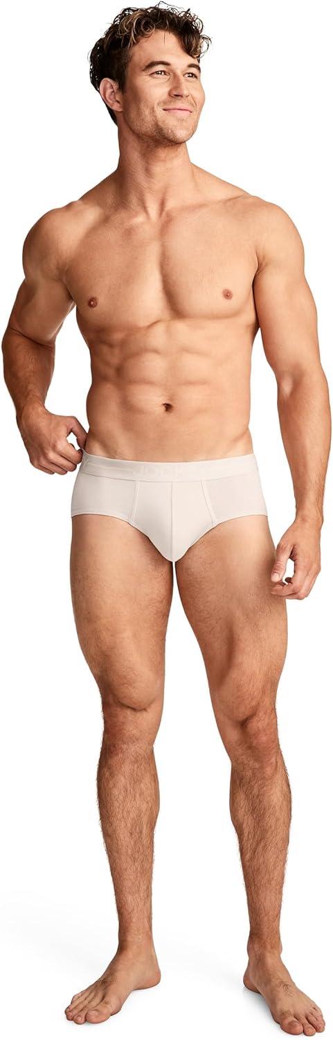 imageJockey Mens Underwear Organic Cotton Stretch Brief 3 PackEvergreen Mist