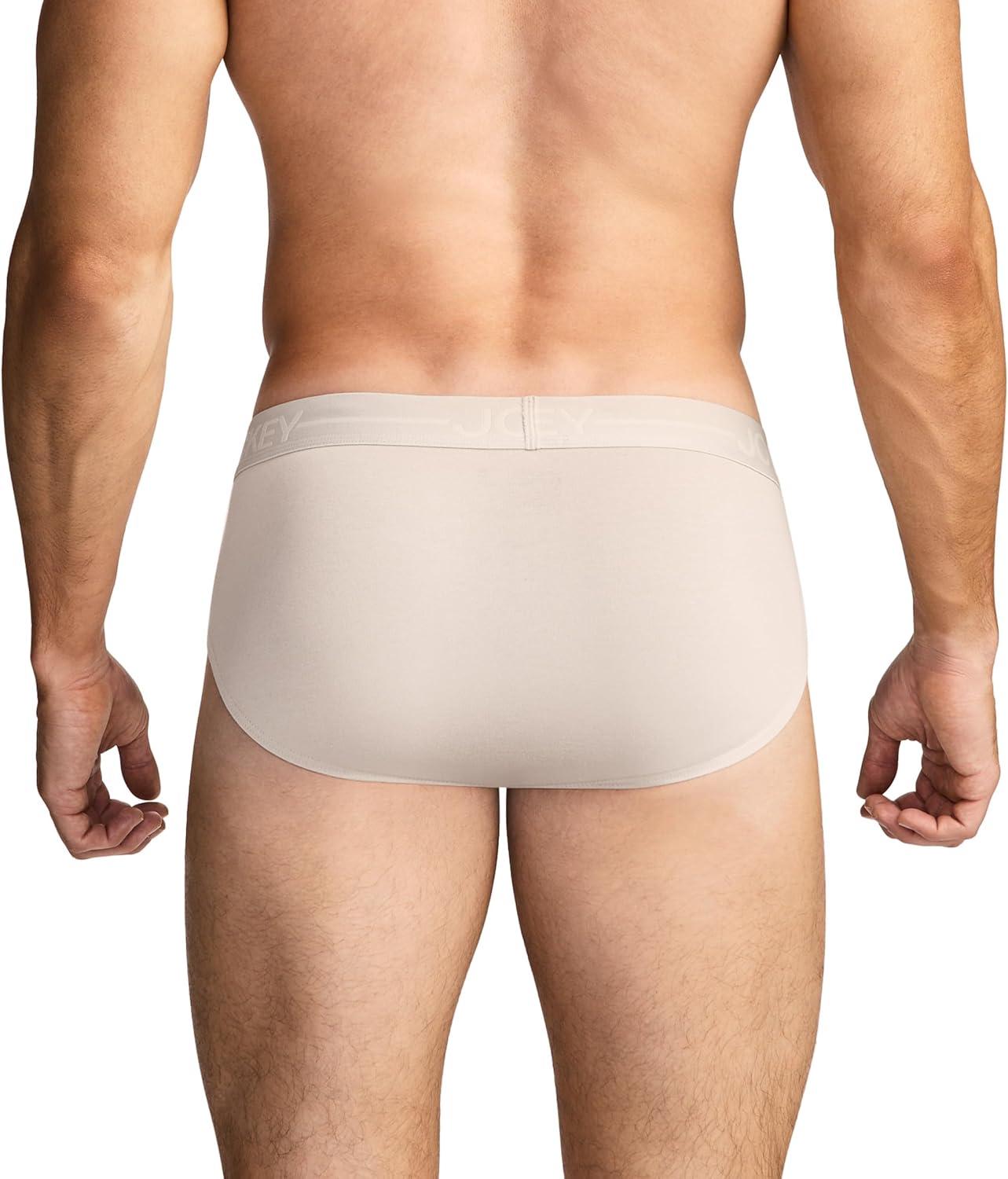 imageJockey Mens Underwear Organic Cotton Stretch Brief 3 PackEvergreen Mist