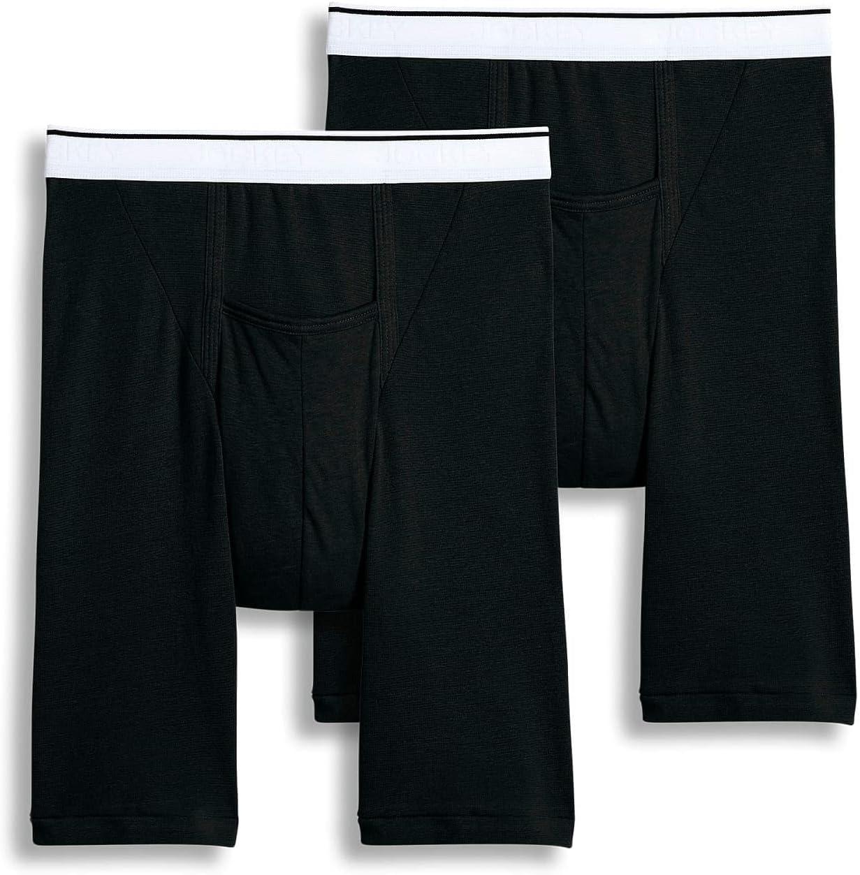 imageJockey Mens Underwear Pouch 10 Midway Brief 2 PackBlack