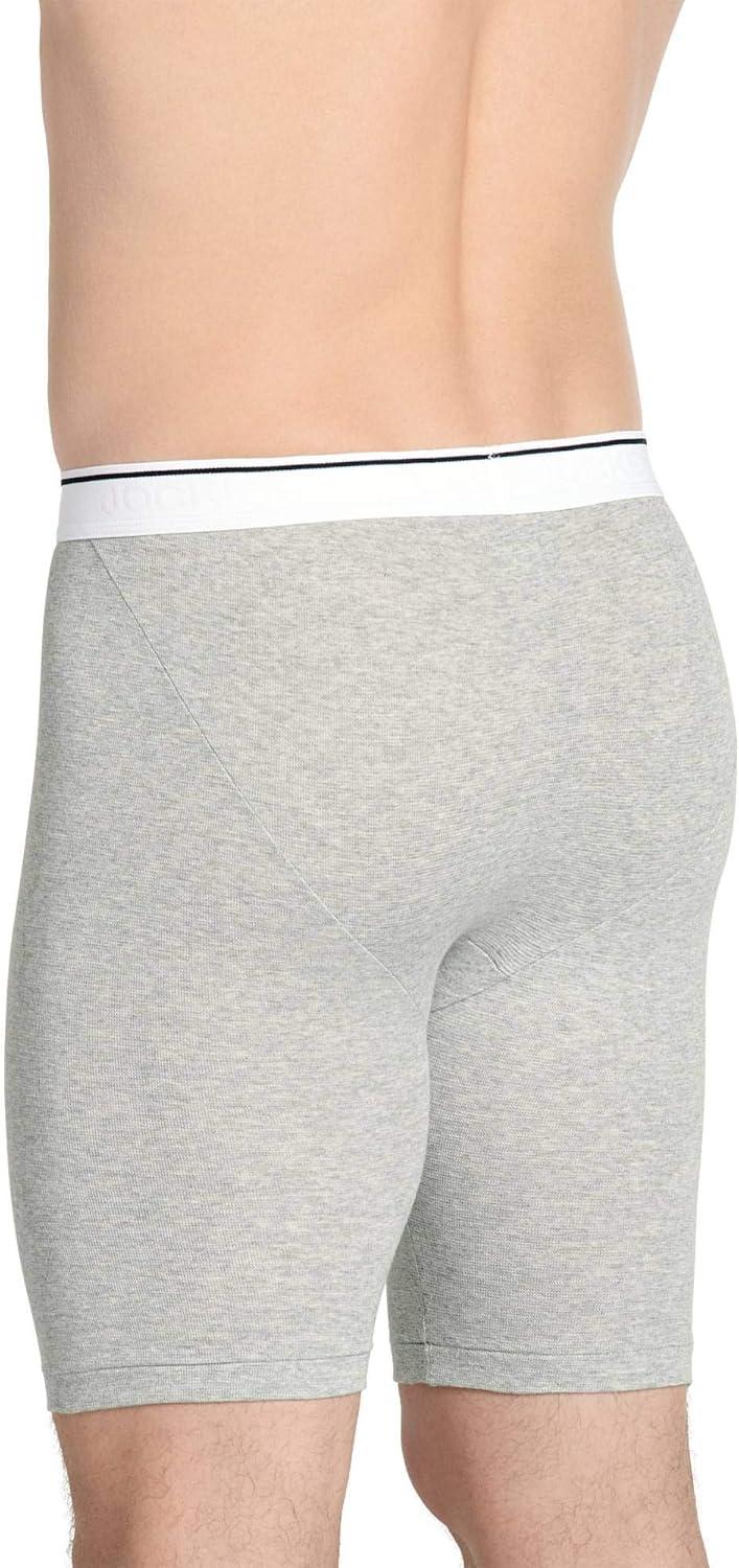 imageJockey Mens Underwear Pouch 10 Midway Brief 2 PackGrey Heather