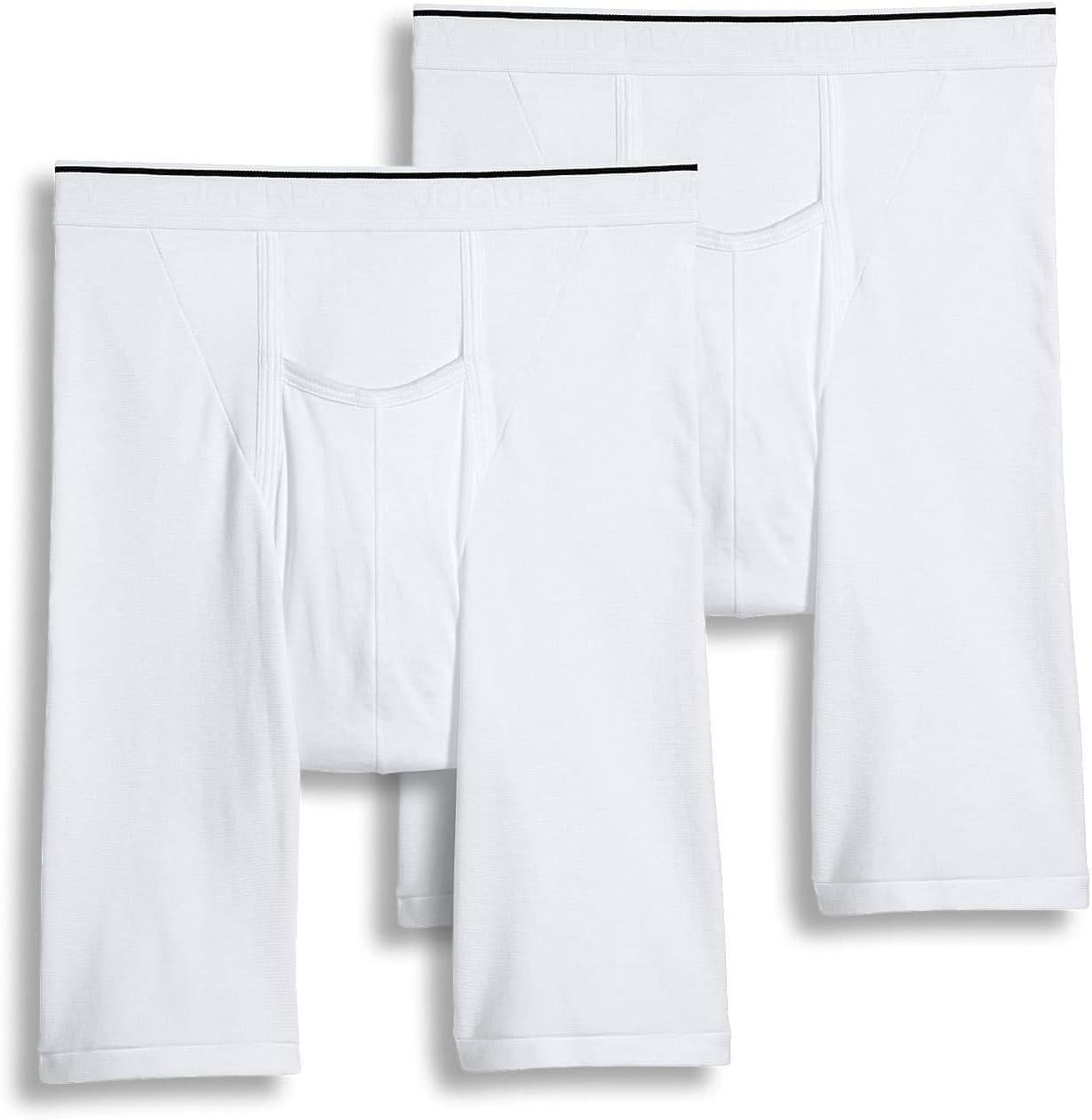 imageJockey Mens Underwear Pouch 10 Midway Brief 2 PackWhite