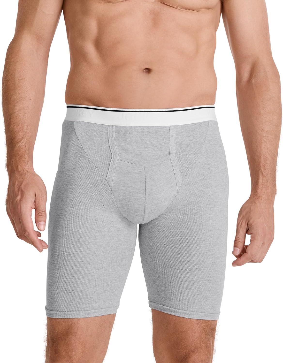 imageJockey Mens Underwear Pouch 10 Midway Brief 6 PackGrey Heather