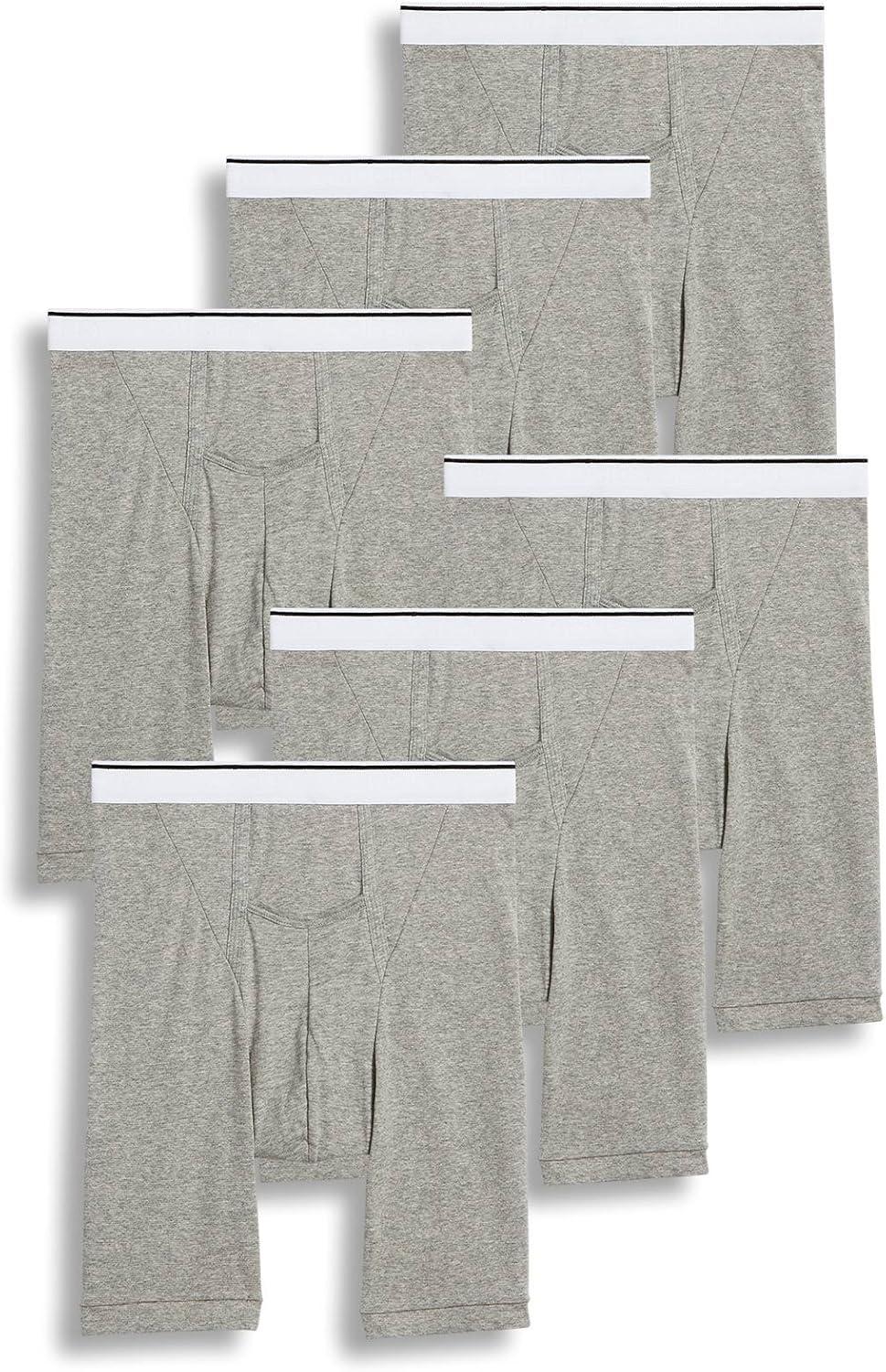 imageJockey Mens Underwear Pouch 10 Midway Brief 6 PackGrey Heather